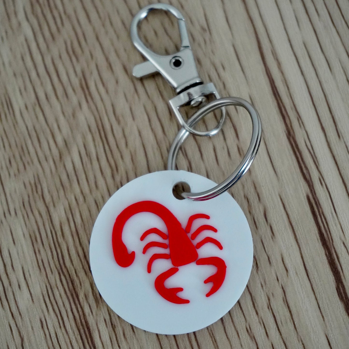 Zodiac Bag Charm with NFC – Personalized Astrology Keychain