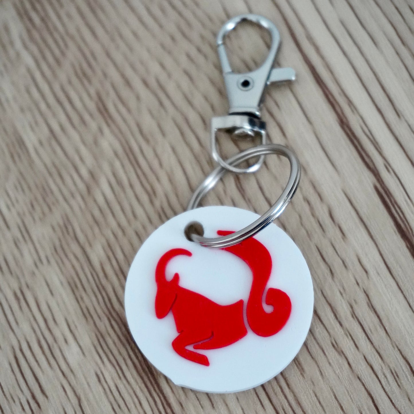 Zodiac Bag Charm with NFC – Personalized Astrology Keychain