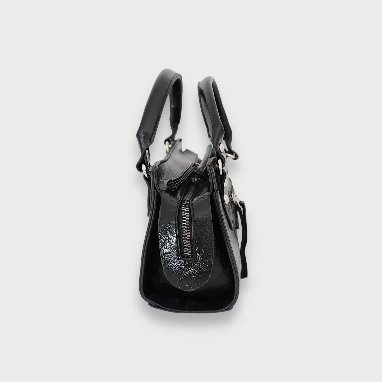 NOIR - Compact Vegan Leather Mini Canvas Bag rotta.ca