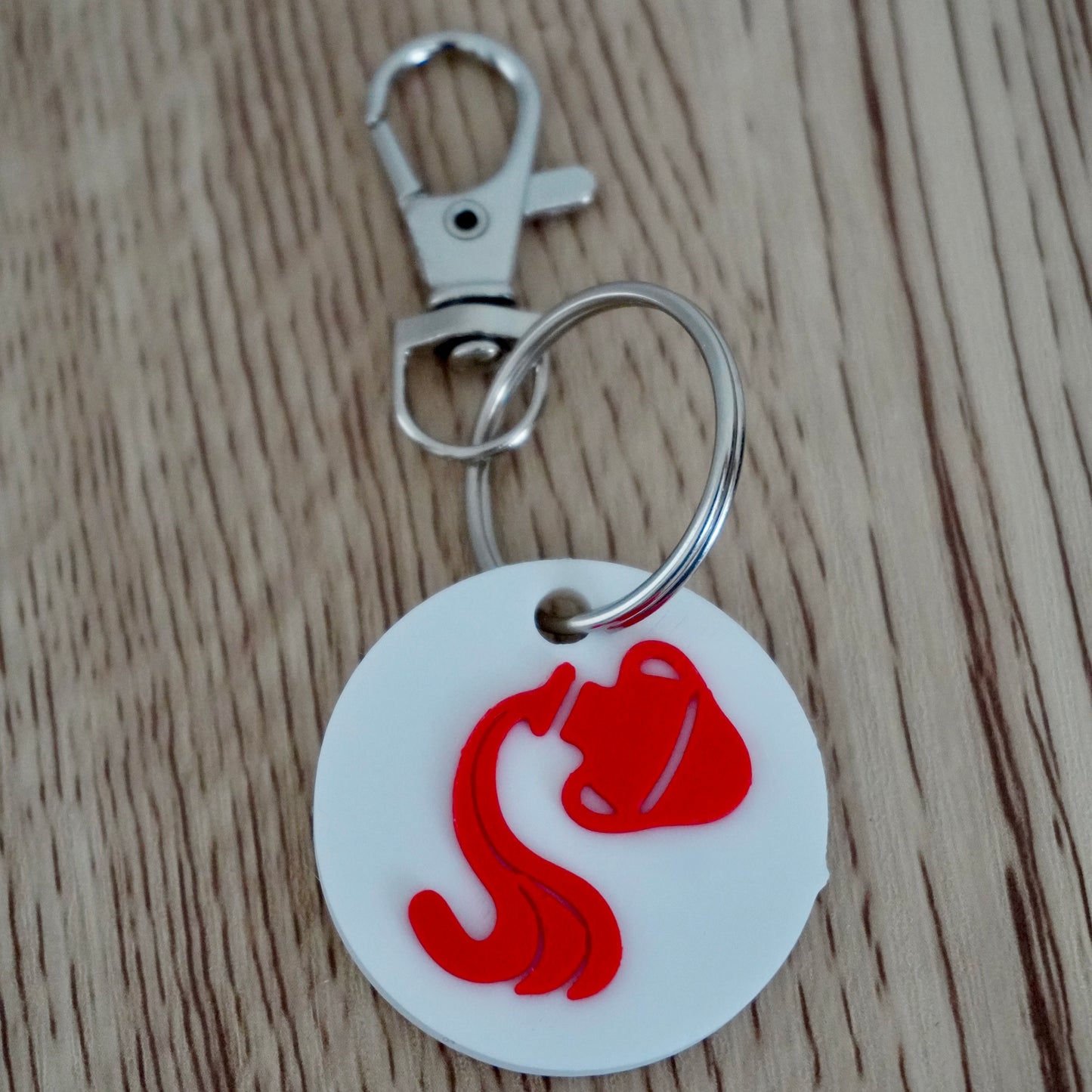 Zodiac Bag Charm with NFC – Personalized Astrology Keychain