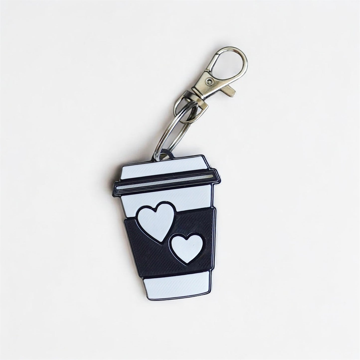 Coffee Cup Bag charm/Keychain – 3D Printed Charm for Coffee Lovers
