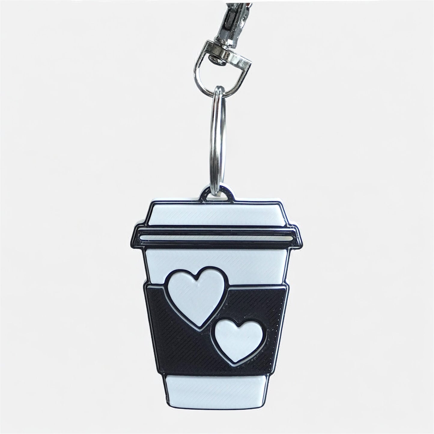 Coffee Cup Bag charm/Keychain – 3D Printed Charm for Coffee Lovers