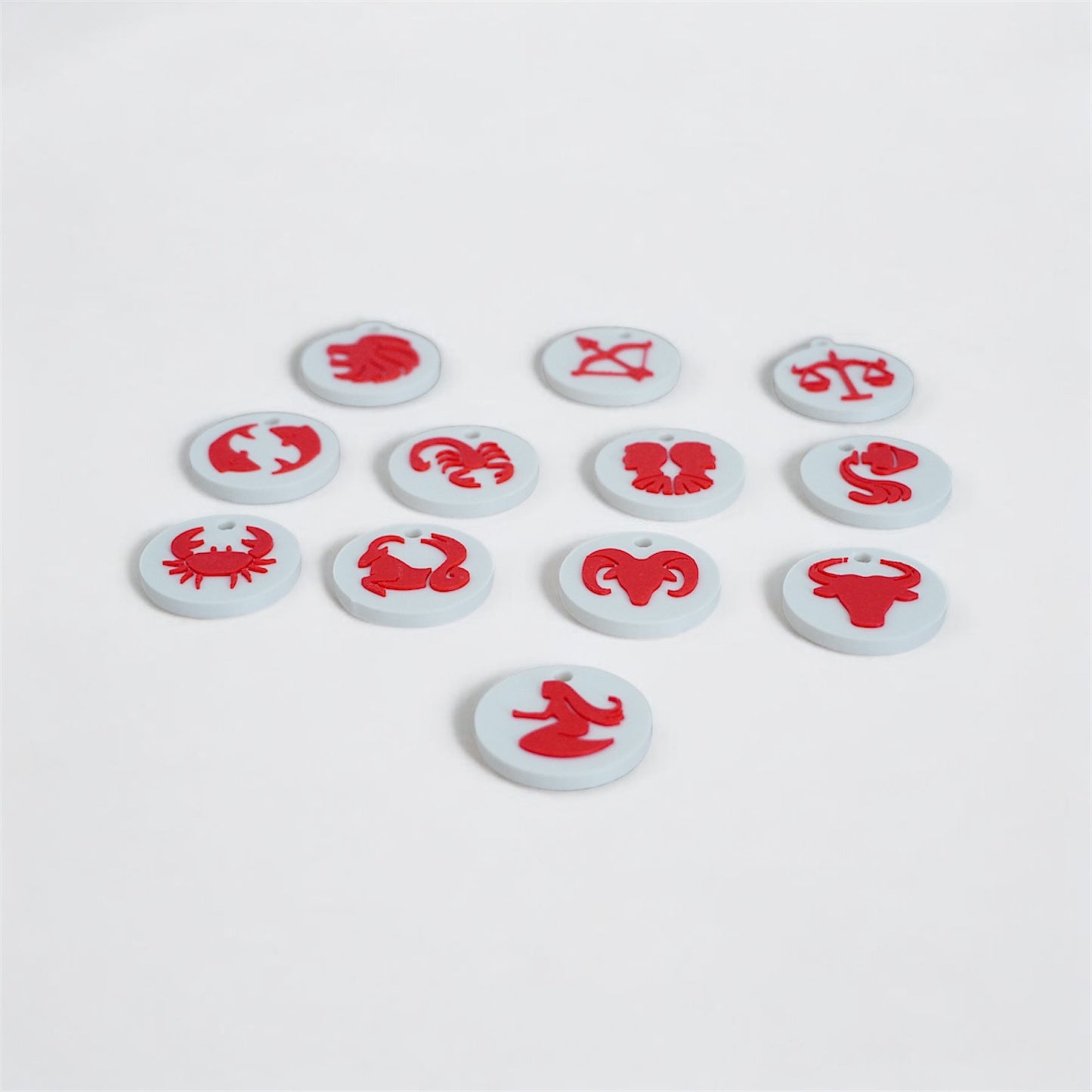 Zodiac Bag Charm with NFC – Personalized Astrology Keychain