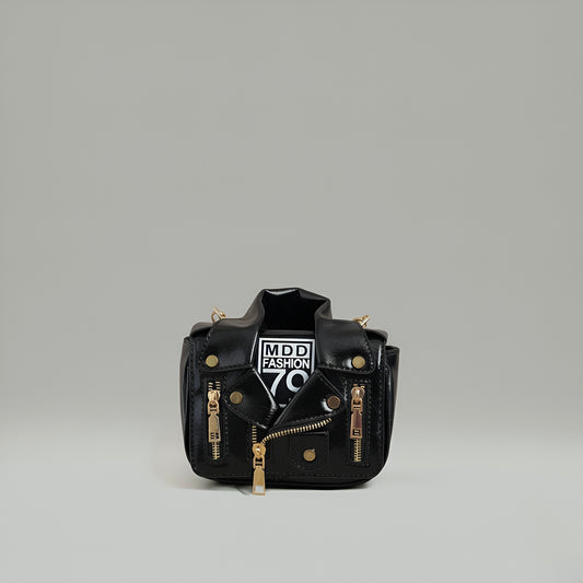 NOVA Mini Leather Crossbody Bag with Chain Strap