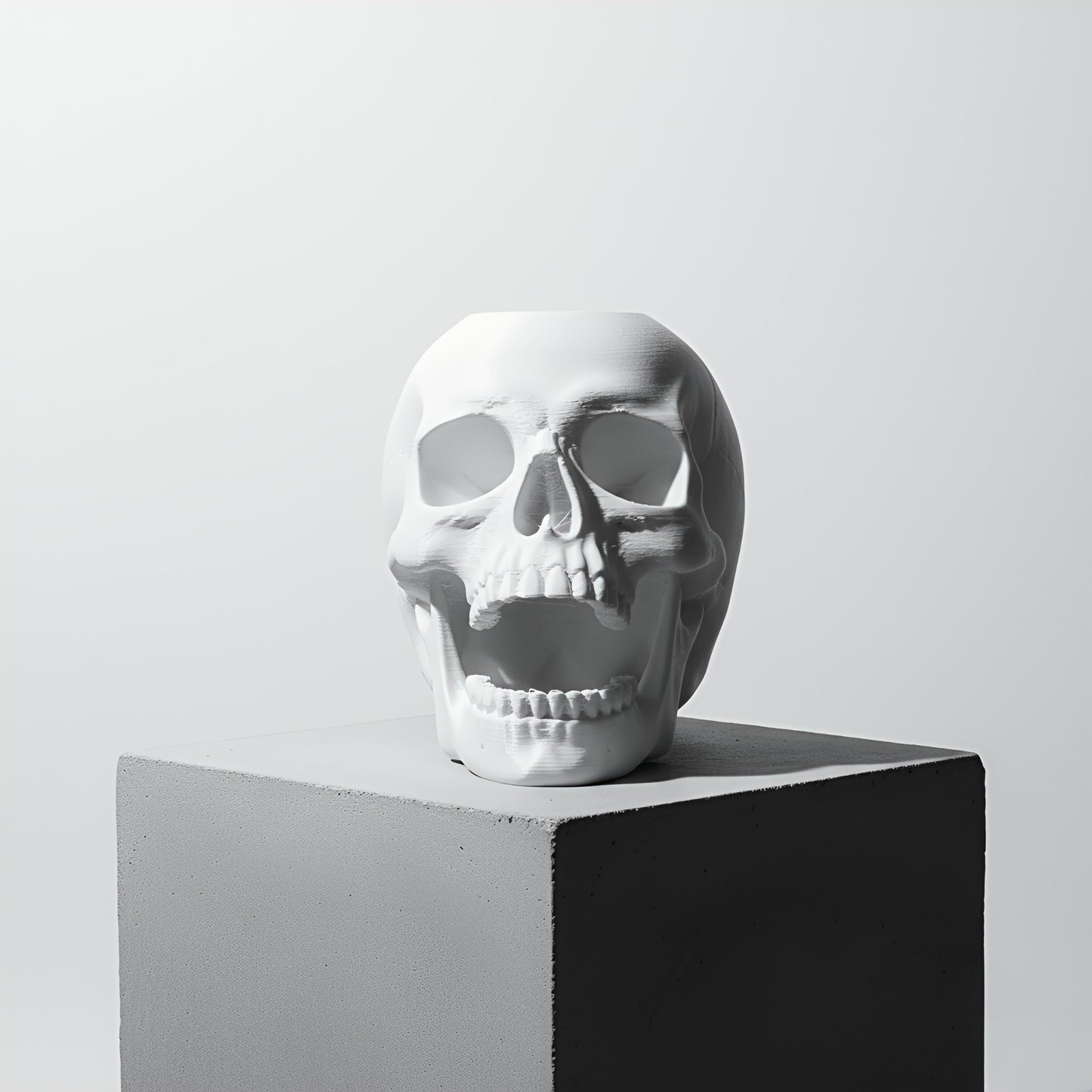 Halloween Skull Decor with Light, 3D Printed Spooky Decor, Gothic Gift