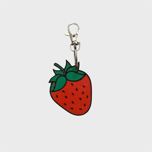Strawberry NFC  Bag Charm  & Keychain– Customizable Smart Accessory
