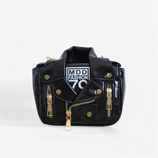 NOVA Mini Leather Crossbody Bag with Chain Strap