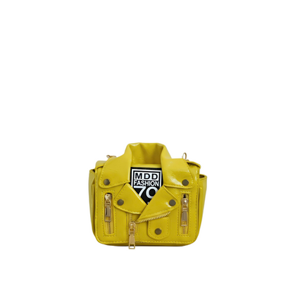 NOVA Mini Leather Crossbody Bag with Chain Strap