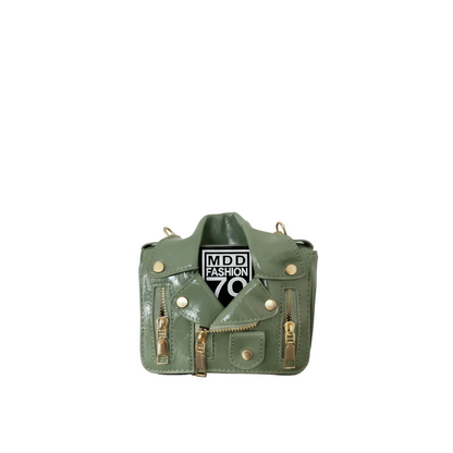 NOVA Mini Leather Crossbody Bag with Chain Strap