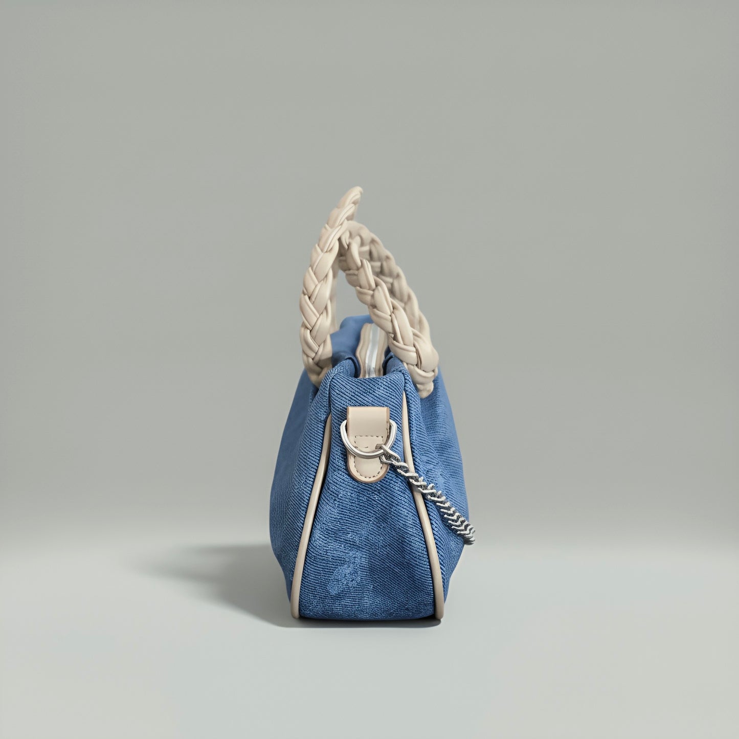 AVA - Denim crossbody chain detailed bag