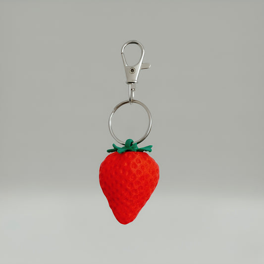 Strawberry Bag Charm – Lightweight, Durable & Customizable
