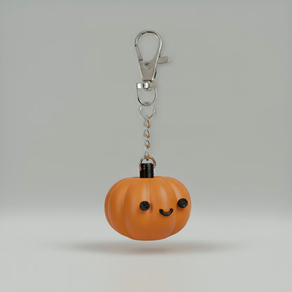 Spooky pumpkin bag charm