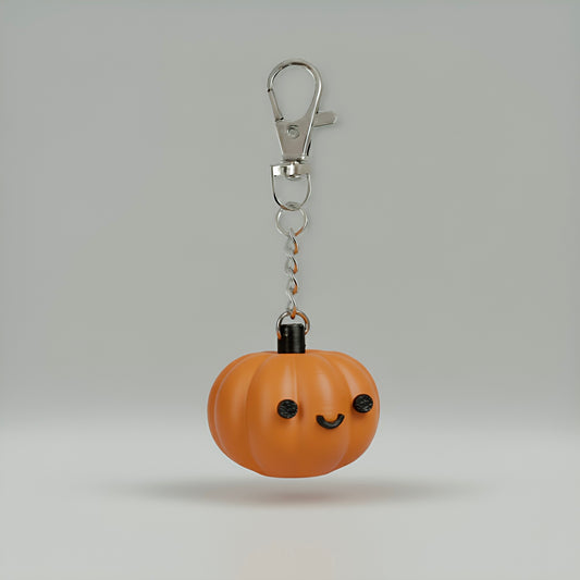 Spooky pumpkin bag charm