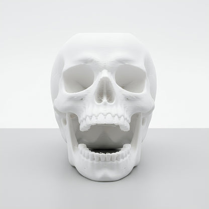 Halloween Skull Decor with Light, 3D Printed Spooky Decor, Gothic Gift
