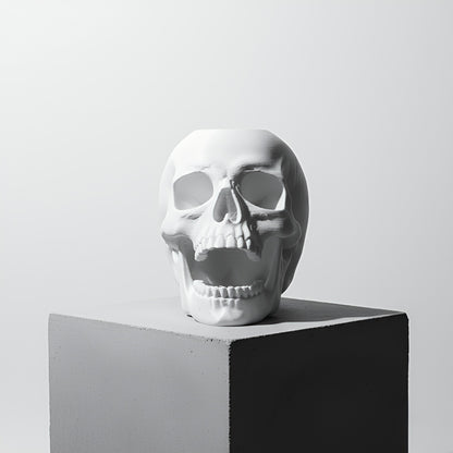Halloween Skull Decor with Light, 3D Printed Spooky Decor, Gothic Gift