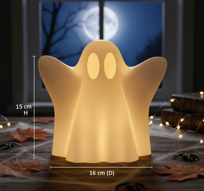 Halloween Ghost Figurine with Included Light | Spooky 3D Printed Night Decor