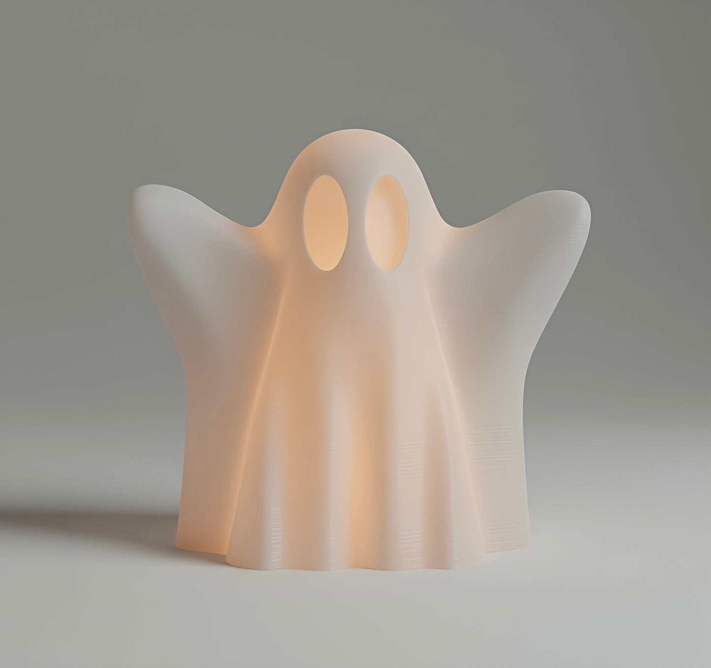 Halloween Ghost Figurine with Included Light | Spooky 3D Printed Night Decor