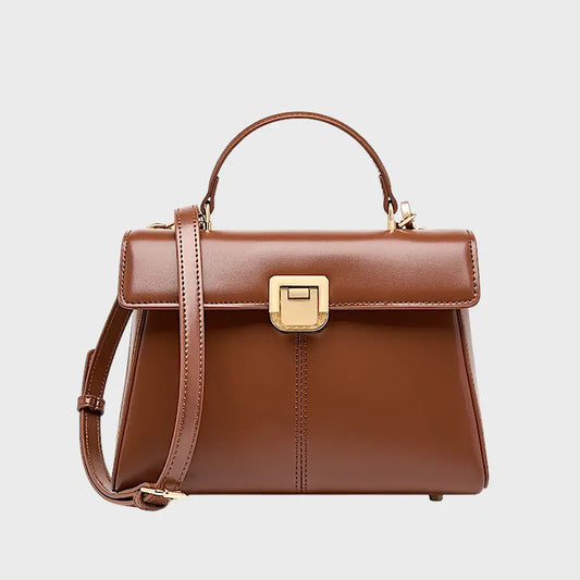 Lumis cow leather crossbody bag by a Canadian brand, offering luxury and elegance.